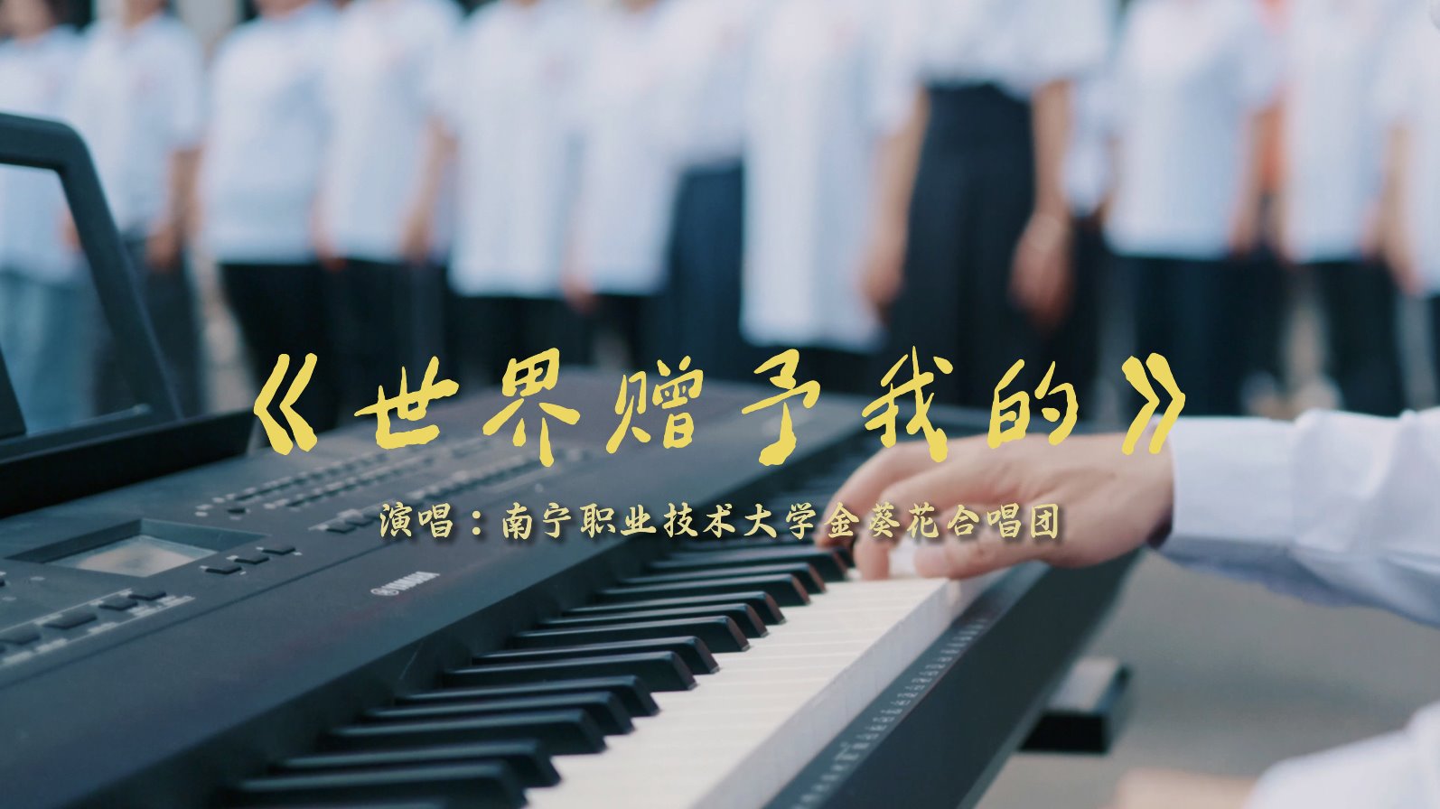 南宁职大学子唱响《世界赠予我的》